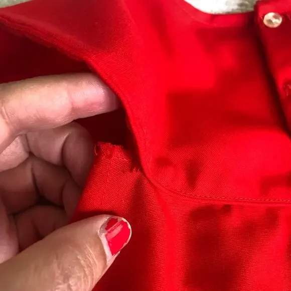 Vintageβ Beatrix Potter Embroidered Dress Red Jemima Puddleduck 70s 80s 4T Rare - Picture 7 of 11